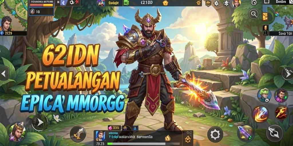 Tampilan menakjubkan dari gameplay MMORPG 62IDN.
