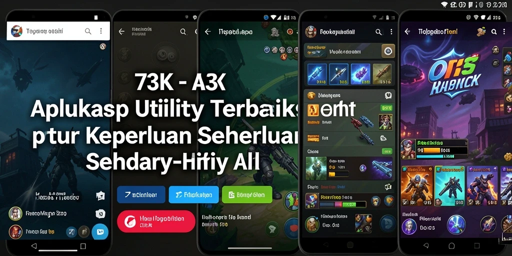Tampilan antarmuka utama 73K dengan fitur Utility yang mudah digunakan.