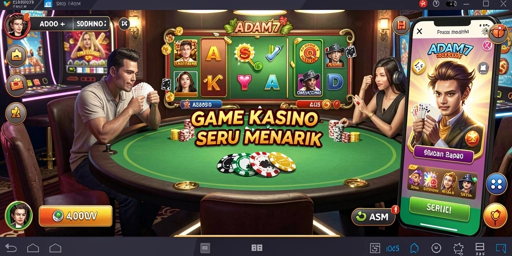 Tampilan menarik dari gameplay Kasino ADAM77.