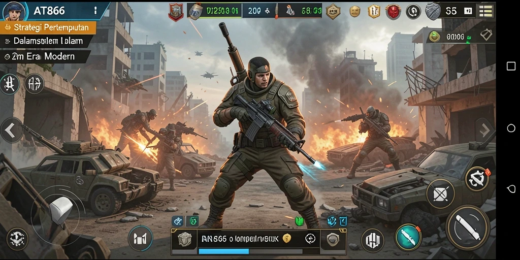 Screenshot AT866 menampilkan aksi strategi yang mendebarkan.