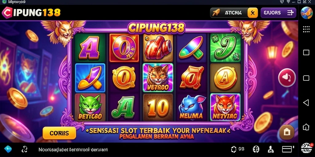 Tampilan gameplay Slot yang menarik dan memukau.