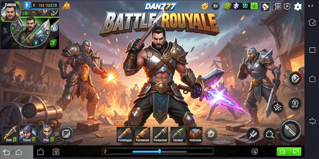 Menampilkan pertempuran seru di medan perang Battle Royale