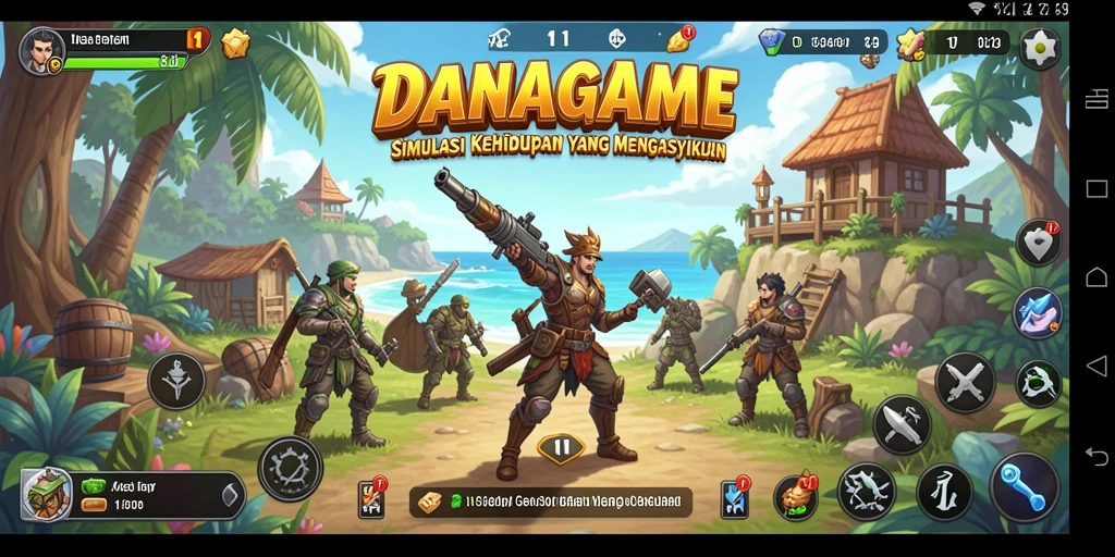 Tampilan gameplay <strong>DANAGAME</strong> yang menarik dan interaktif.