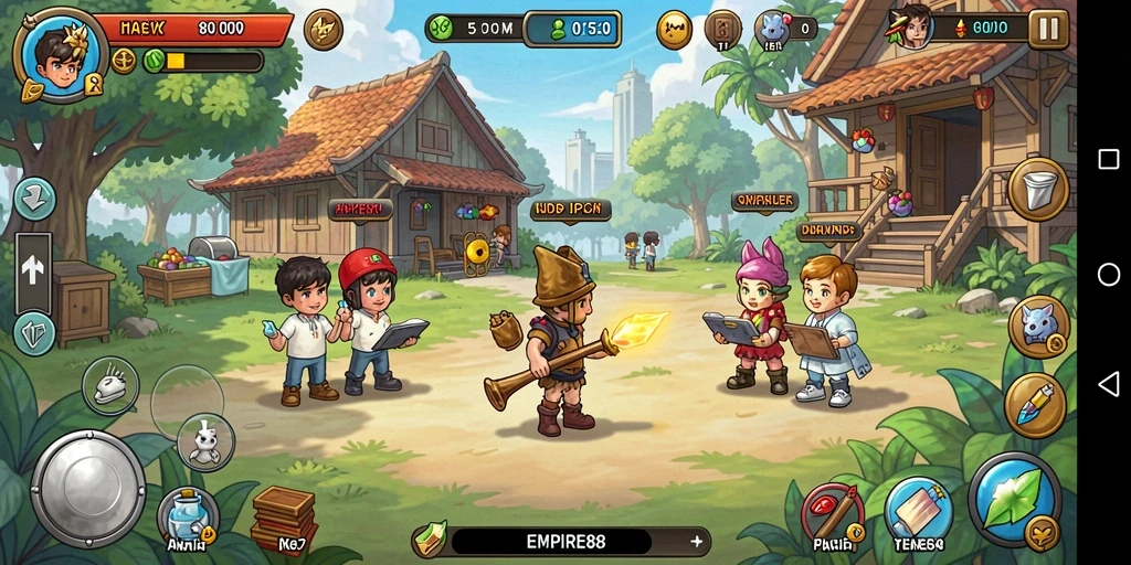 Tampilan screenshot EMPIRE88 saat gameplay Idle yang menarik.