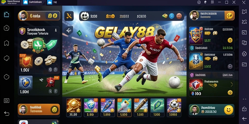 Tampilan gameplay Sportsbook yang menarik dan dinamis.