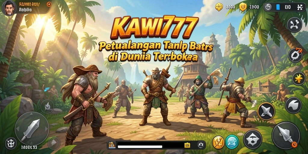 Screenshot KAWI777 menampilkan aksi seru di dunia terbuka yang luas.
