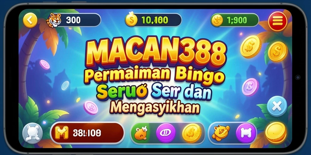 Tampilan gameplay yang menarik dari MACAN388 Bingo.