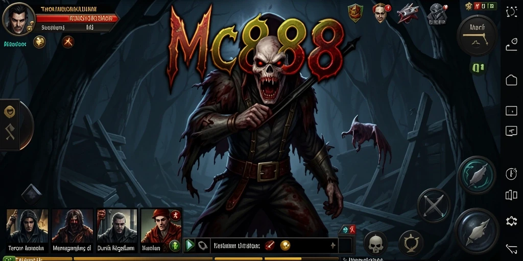 Tampilan gameplay menegangkan dari MC888 yang penuh dengan elemen Horror.