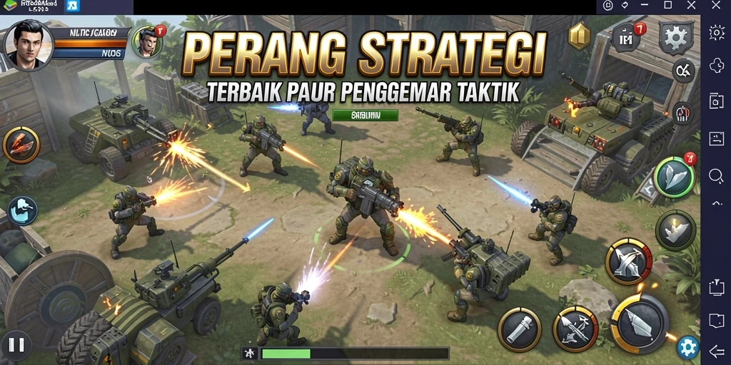 Tampilan gameplay <strong>N06</strong> yang intens dan strategis.