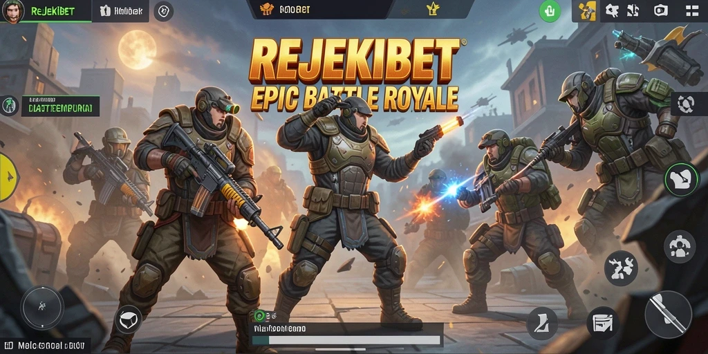 Screenshot gameplay <strong>REJEKIBET</strong> menampilkan aksi pertempuran intens dan strategi tim.