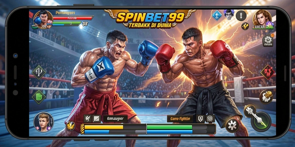Tangkapan layar gameplay SPINBET99 menampilkan aksi pertarungan yang mendebarkan.