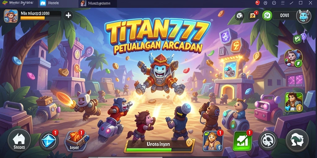 Gameplay seru dari TITAN777 dalam dunia Arcade yang penuh tantangan.