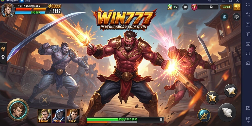 Tampilan permainan seru dalam WIN777 dengan pertarungan tanpa henti.